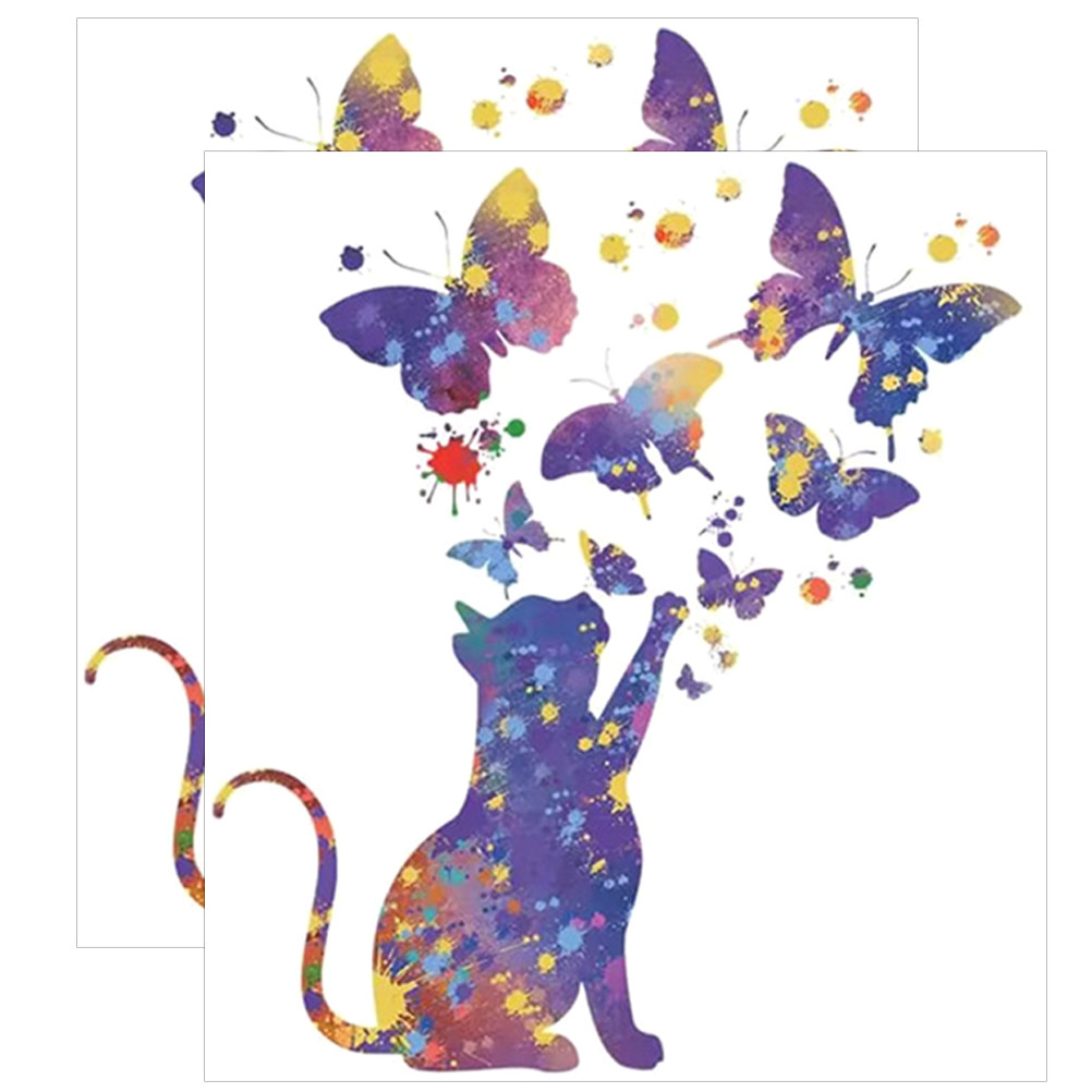 Wall Decal Nursery - 2 Fogli di Adesivi Murali per