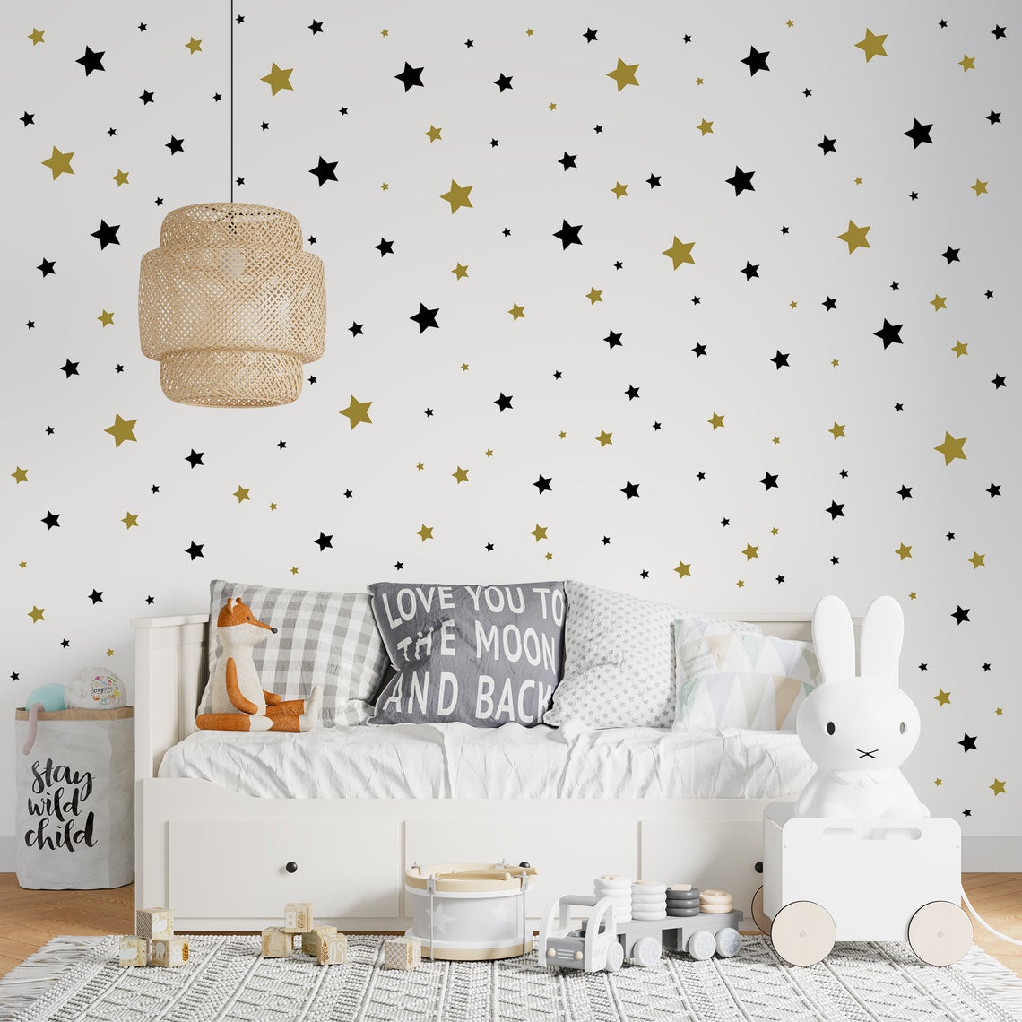 Baby Nursery Wall Decals - Cartoon 65 pezzi adesivo da parete