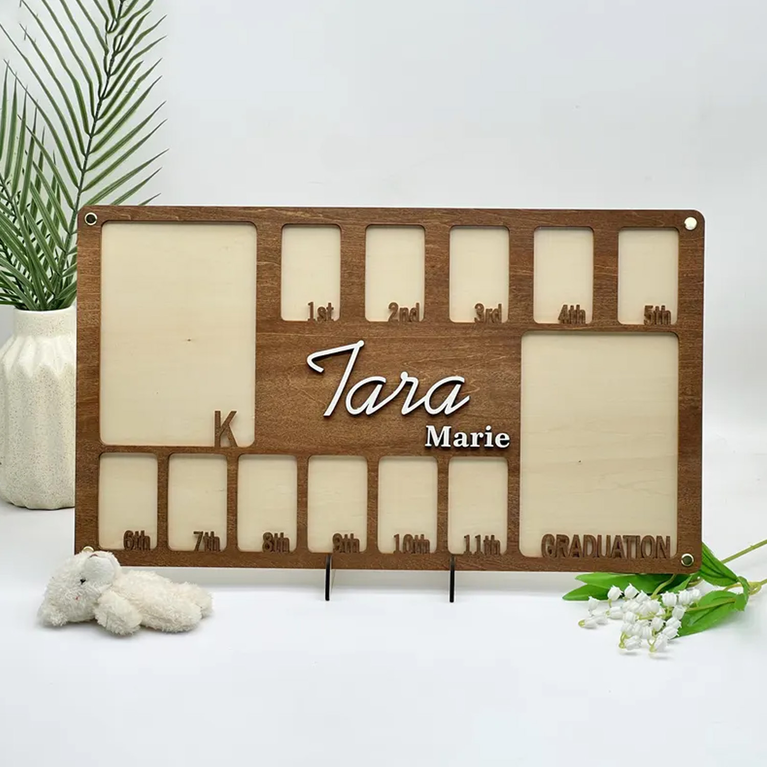 Baby Nursery Frames - Cornice Portafoto in Legno Personalizzabile, Decorazione