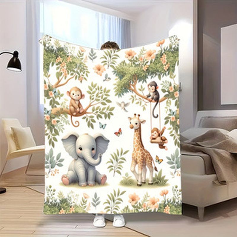 Baby Nursery Elephant - Coperta per neonati VIKAMA con animali