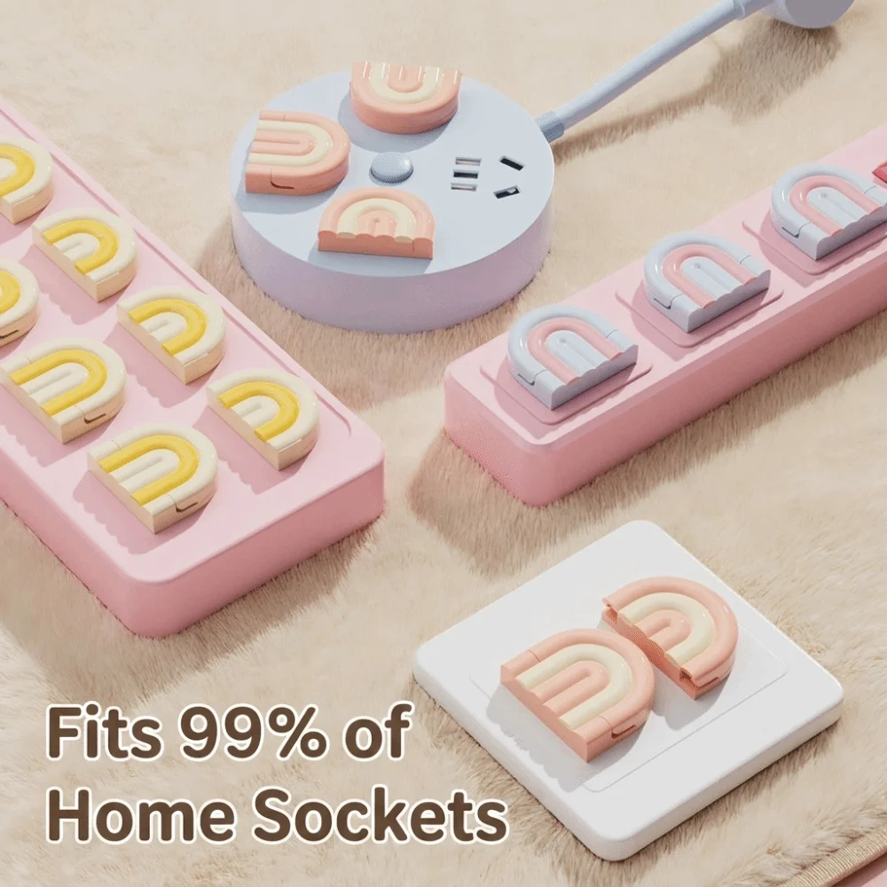 Outlet Cover Childproof - Set di Copriprese Antiurto per Bambini,