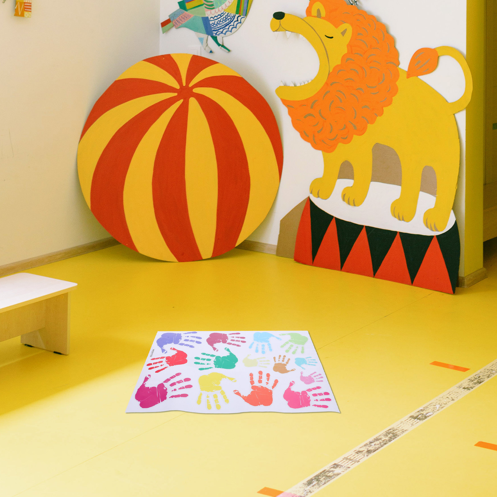 Wall Decal Nursery - Adesivi murali colorati con stampa H