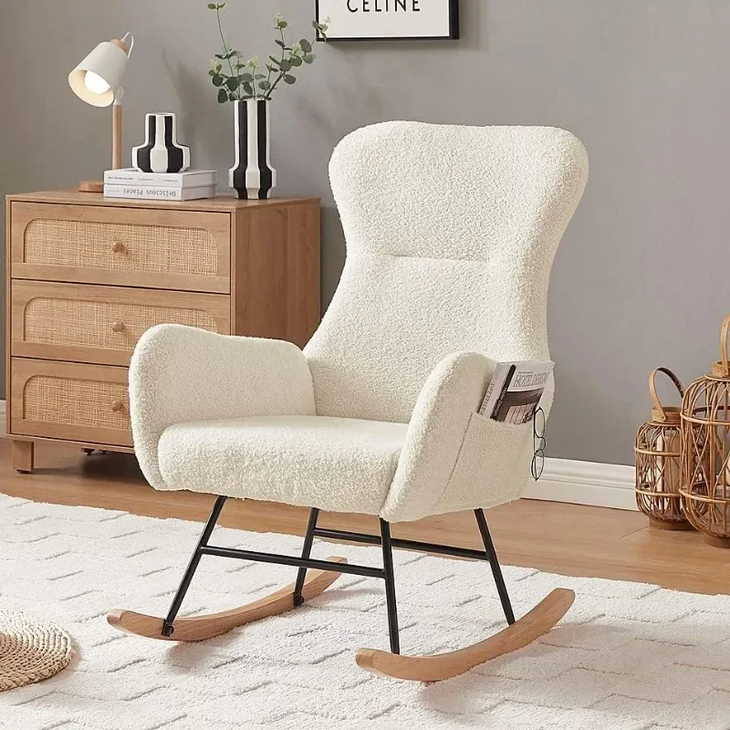 Baby Nursery Glider Chair - Sedia a Dondolo Hansones per Cameretta,