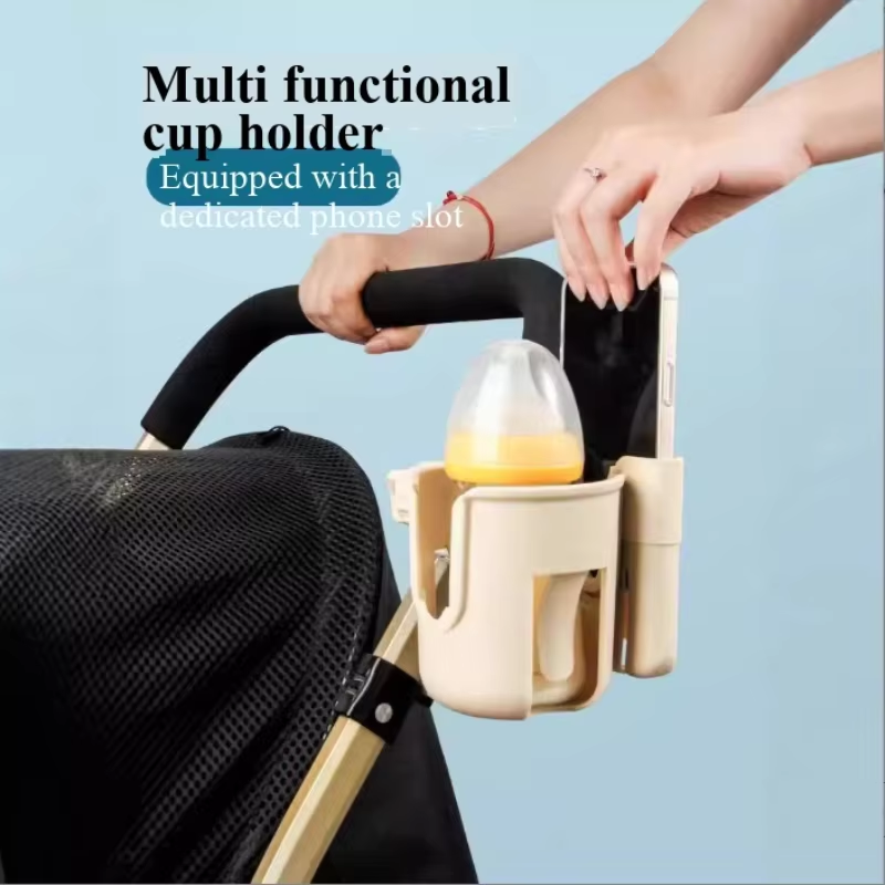 Baby Nursery Mobile - Portabicchieri 2-in-1 per passeggino, porta cellulare