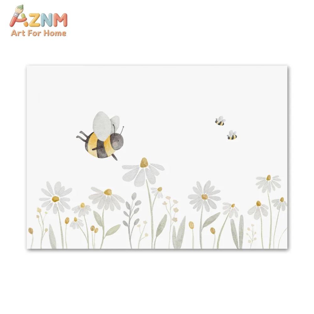 AZNM Quadro su tela con orso e - Baby Nursery Frames recensione e prezzo