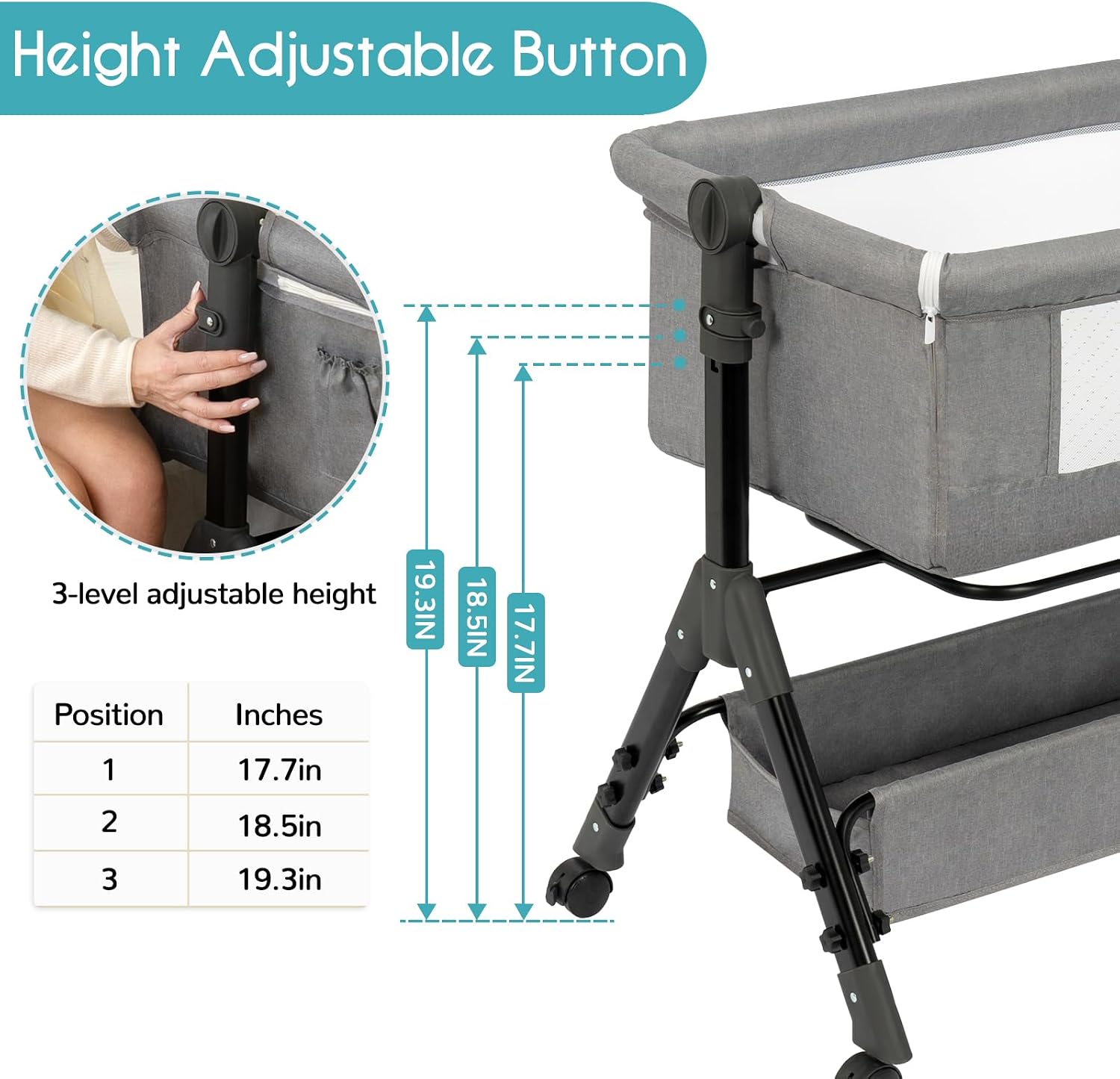 Culla per neonati 3 in 1, lett - Bassinet Bedside Sleeper recensione e prezzo