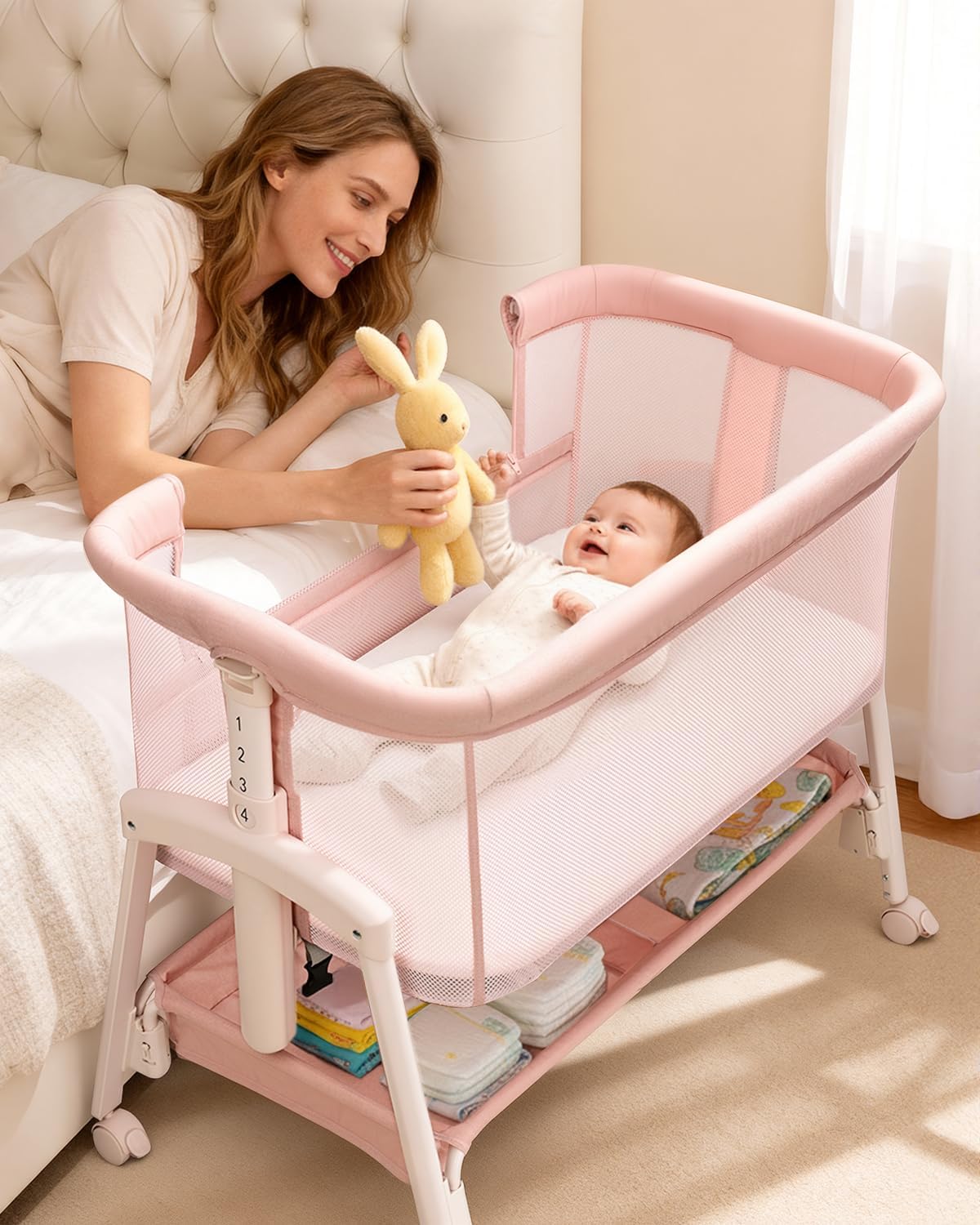 Culla per neonati 3 in 1, lett - Bassinet Bedside Sleeper recensione e prezzo