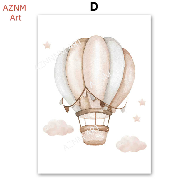 Poster con elefante, palloncin - Baby Nursery Wall Art recensione e prezzo