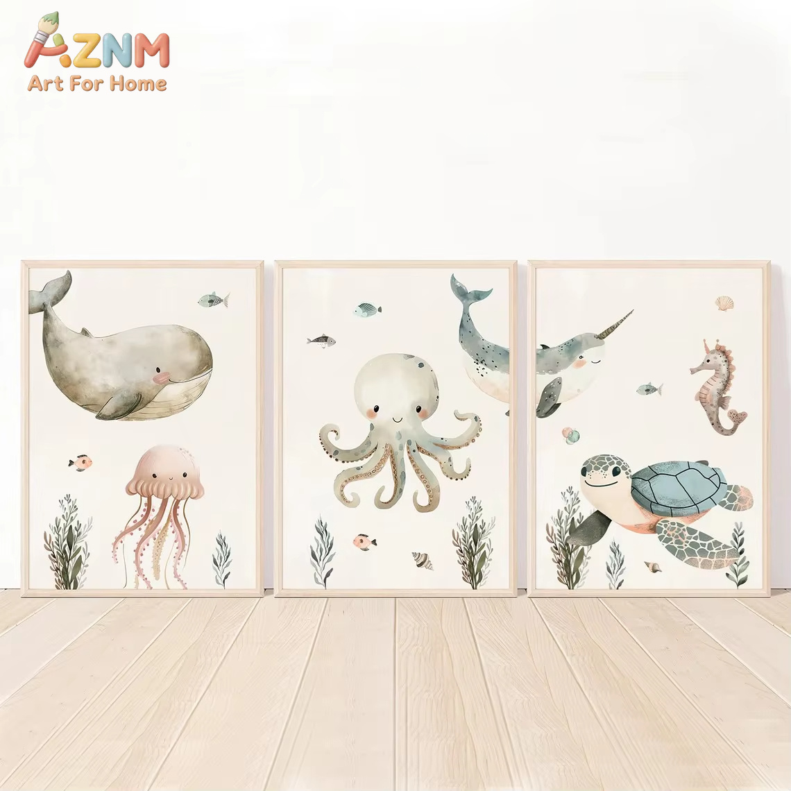 AZNM Quadro su tela con animal - Animals Baby Nursery recensione e prezzo