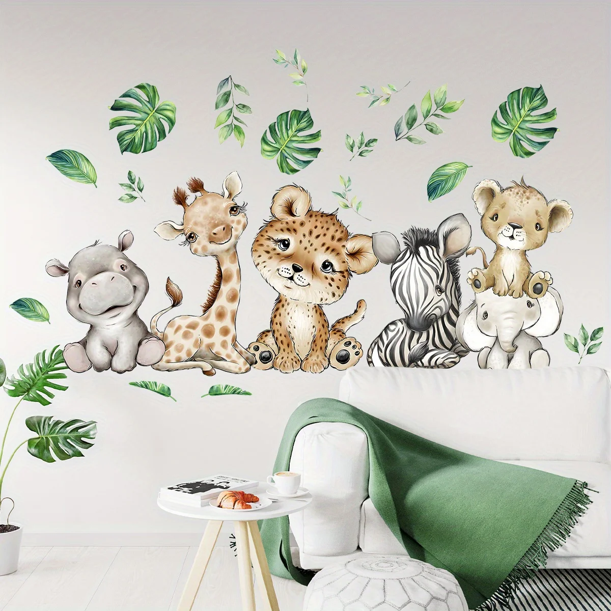 1PC Cartoon Cute Ippopotamo Ti - Wall Decal Nursery recensione e prezzo