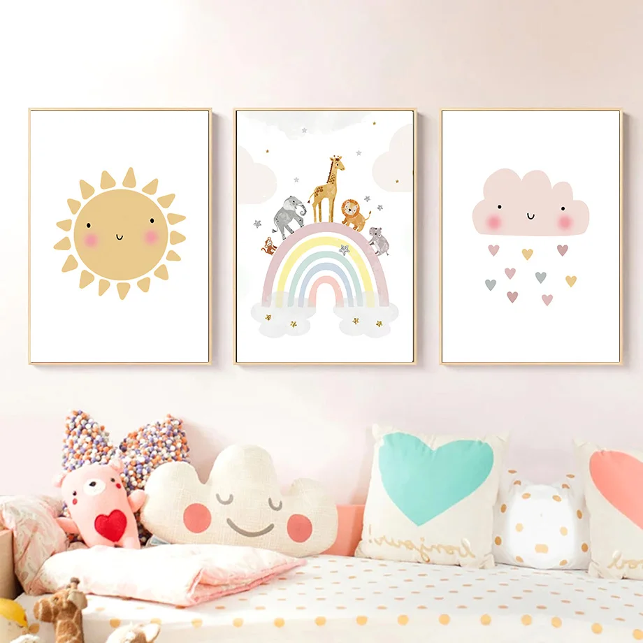 Poster e Stampe Nordiche con G - Baby Nursery Paintings recensione e prezzo