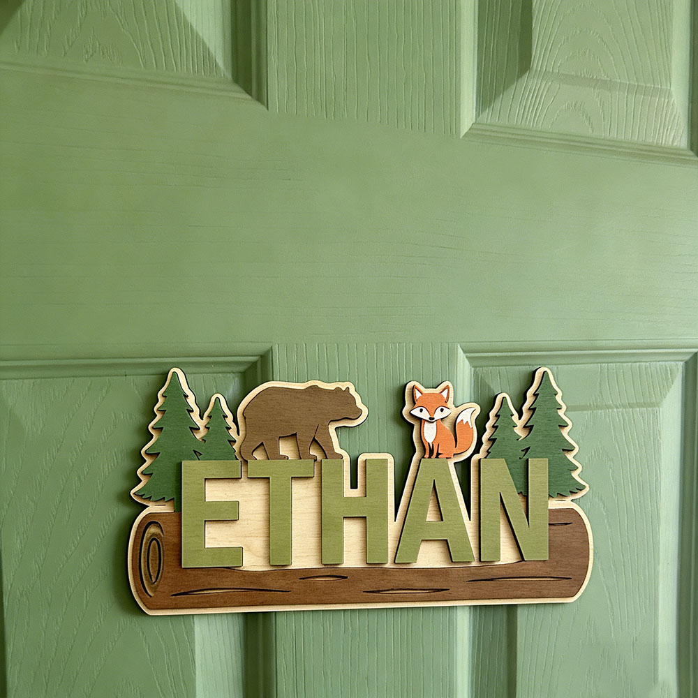Targa in Legno Personalizzata  - Animals Baby Nursery recensione e prezzo