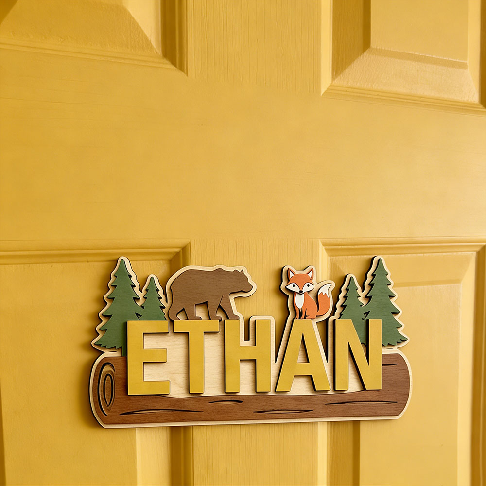 Targa in Legno Personalizzata  - Animals Baby Nursery recensione e prezzo