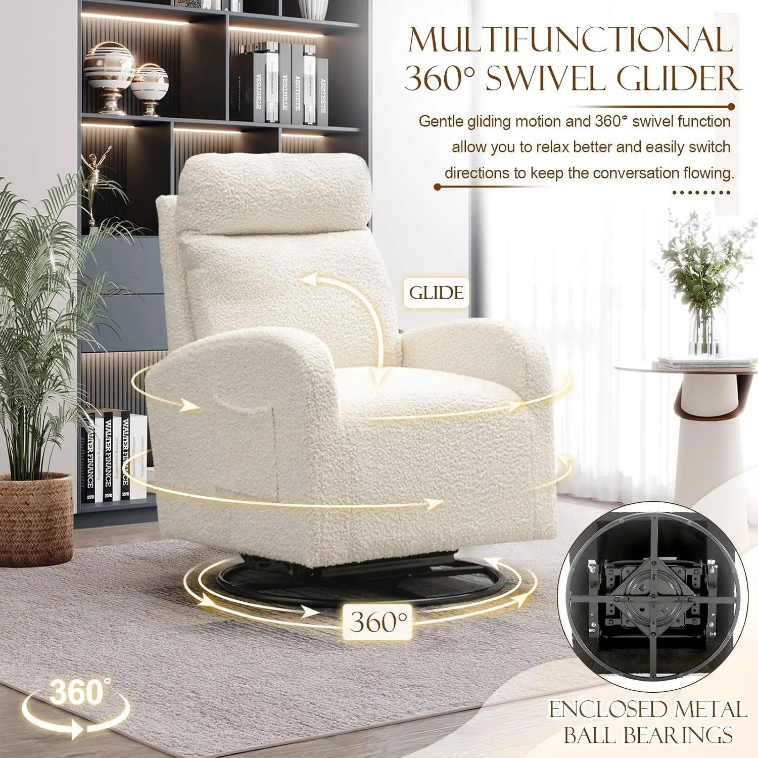Poltrona Girevole Moderna, Sed - Baby Nursery Glider Chair recensione e prezzo