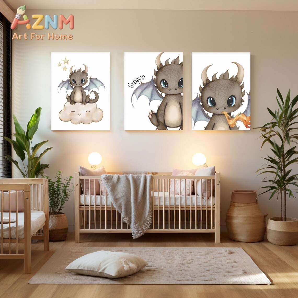 AZNM Dipinto su Tela con Simpa - Baby Nursery Paintings recensione e prezzo