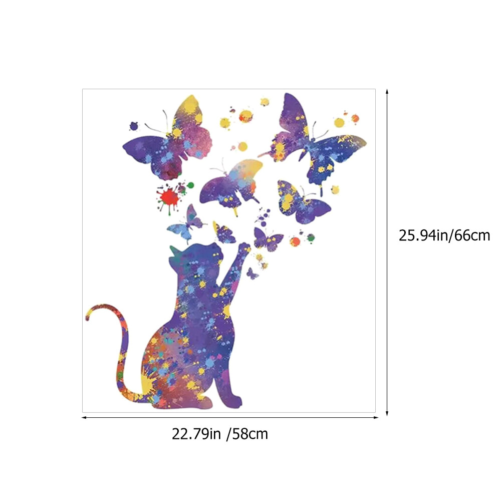 2 fogli di adesivi per gatti d - Wall Decal Nursery recensione e prezzo