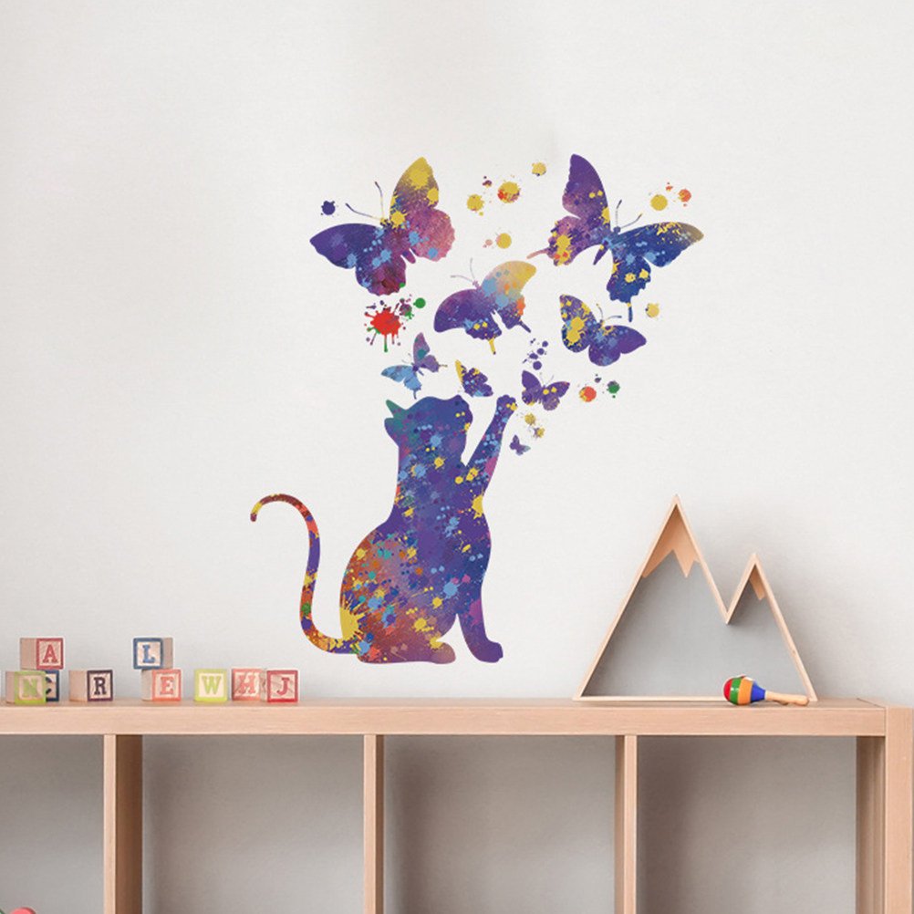 2 fogli di adesivi per gatti d - Wall Decal Nursery recensione e prezzo