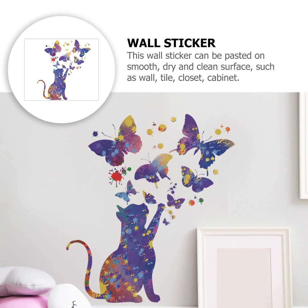 2 fogli di adesivi per gatti d - Wall Decal Nursery recensione e prezzo