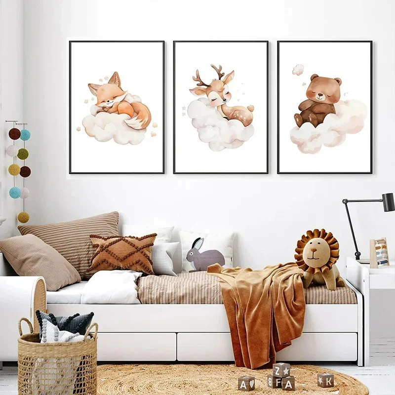 Cartoon Nuvola Animale Tela Pi - Baby Nursery Frames recensione e prezzo