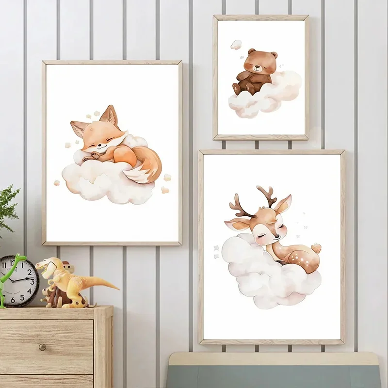 Cartoon Nuvola Animale Tela Pi - Baby Nursery Frames recensione e prezzo