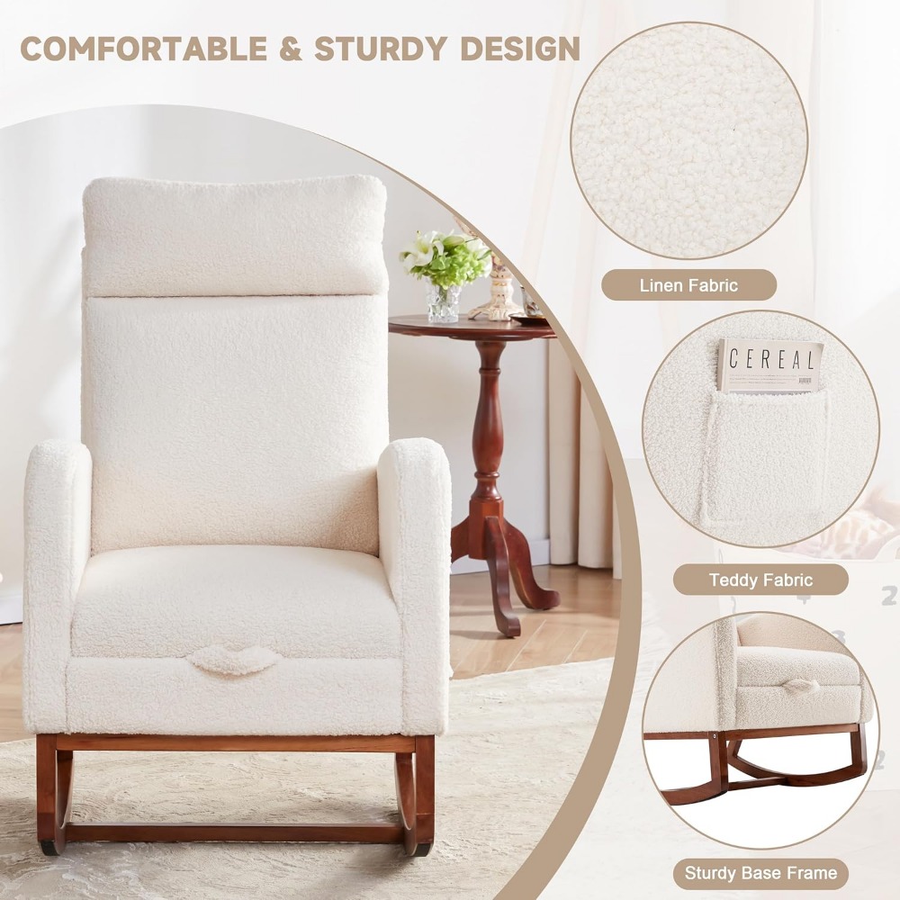 Sedia a dondolo Sedia per asil - Baby Nursery Glider Chair recensione e prezzo