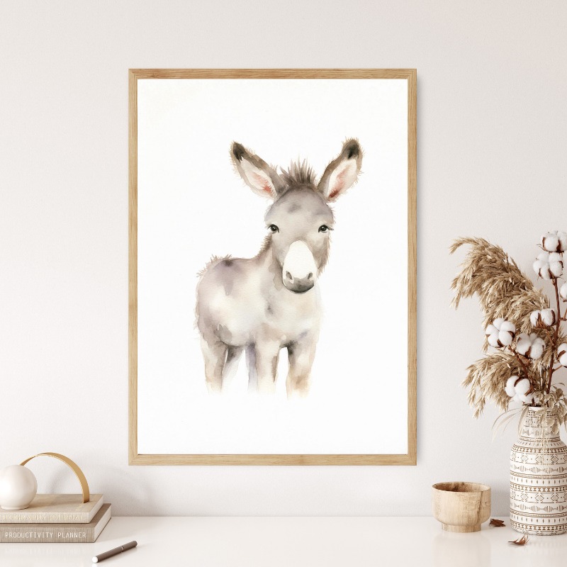 Acquerello animali da fattoria - Baby Nursery Images recensione e prezzo