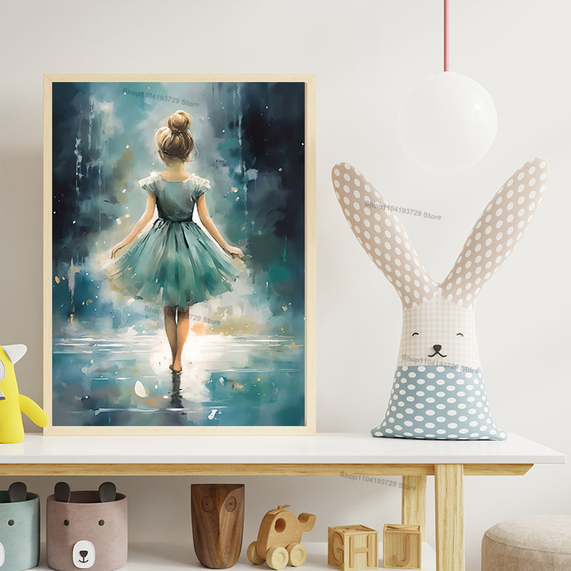 Quadro su tela con ballerina a - Baby Nursery Paintings recensione e prezzo