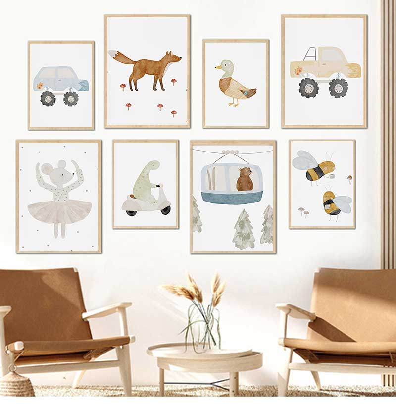 Poster e Stampe su Tela con Ca - Baby Nursery Paintings recensione e prezzo