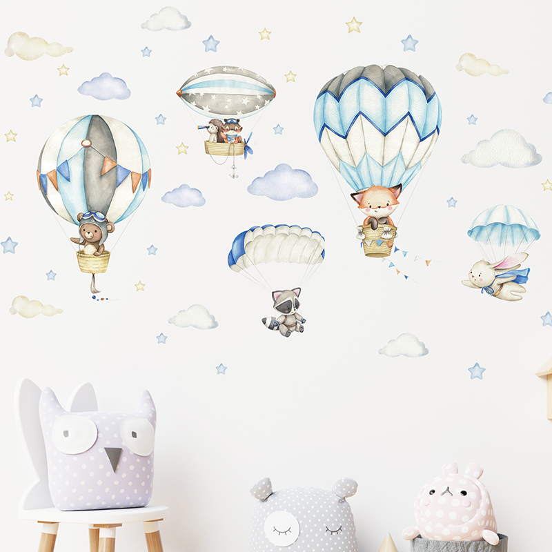 Animali carini dei cartoni ani - Baby Nursery Wall Decals recensione e prezzo