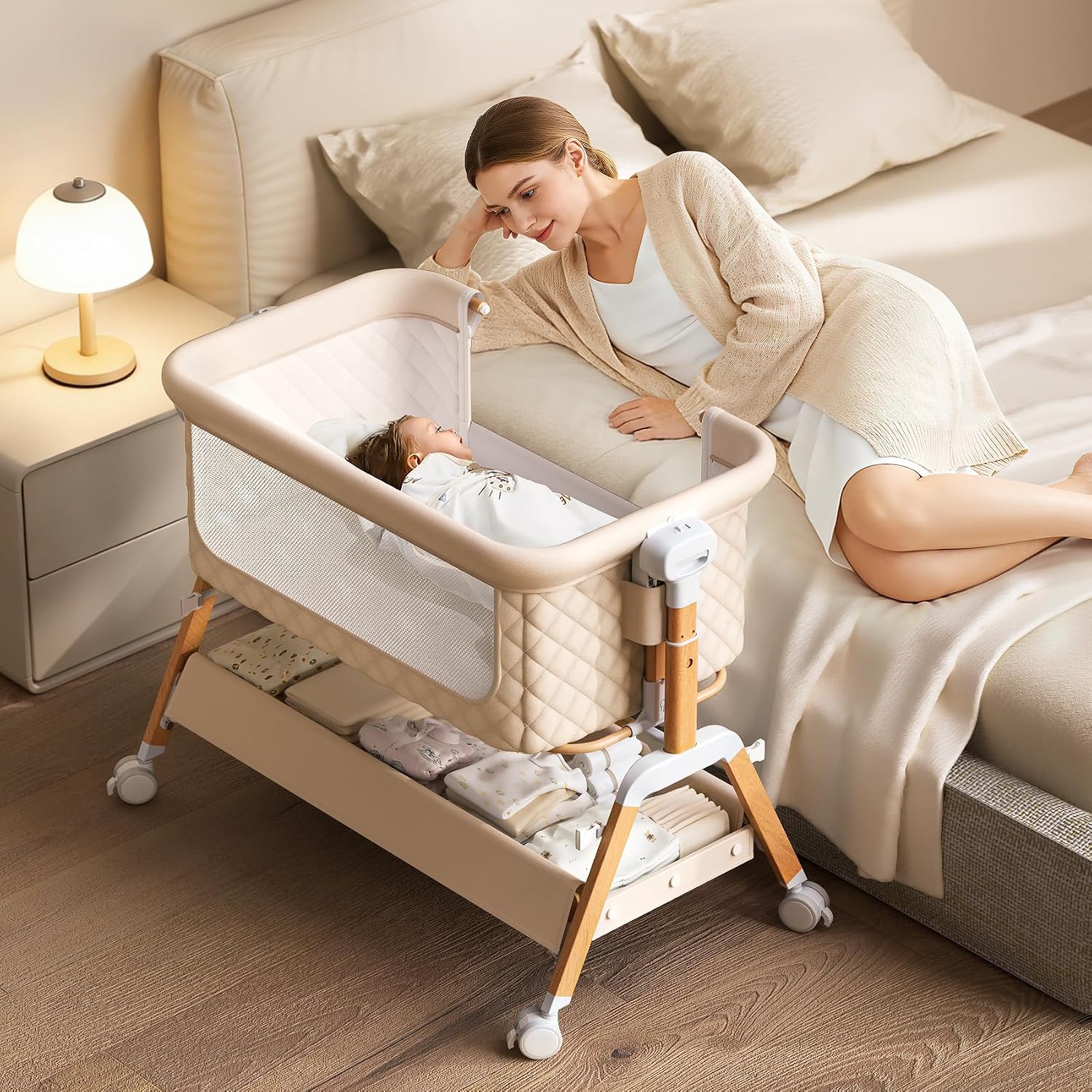 Culla per neonati 3 in 1, lett - Bassinet Bedside Sleeper recensione e prezzo