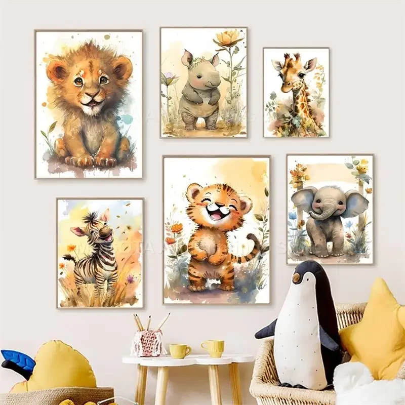 Quadri su Tela con Leone, Gira - Animals Baby Nursery recensione e prezzo