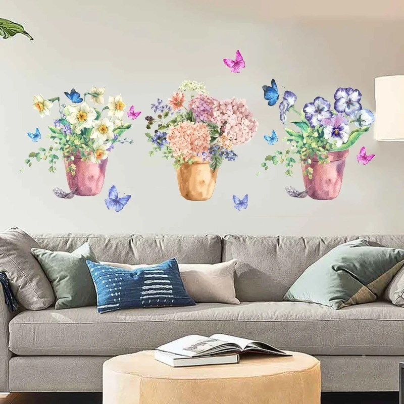 Adesivi Murali di Ortensie e P - Wall Decal Nursery recensione e prezzo