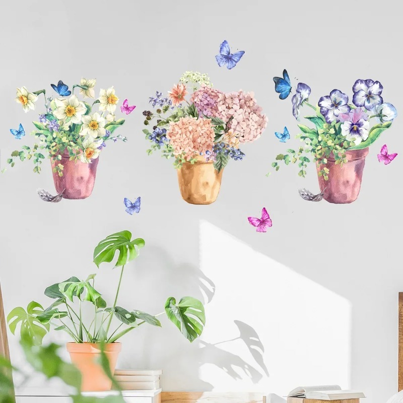 Adesivi Murali di Ortensie e P - Wall Decal Nursery recensione e prezzo