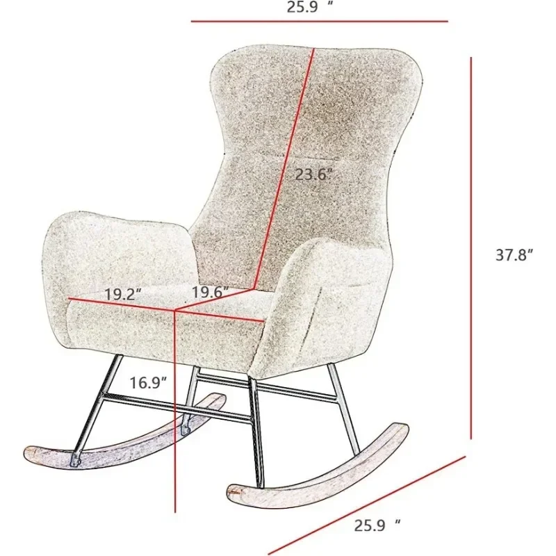Sedia a Dondolo Hansones per C - Baby Nursery Glider Chair recensione e prezzo