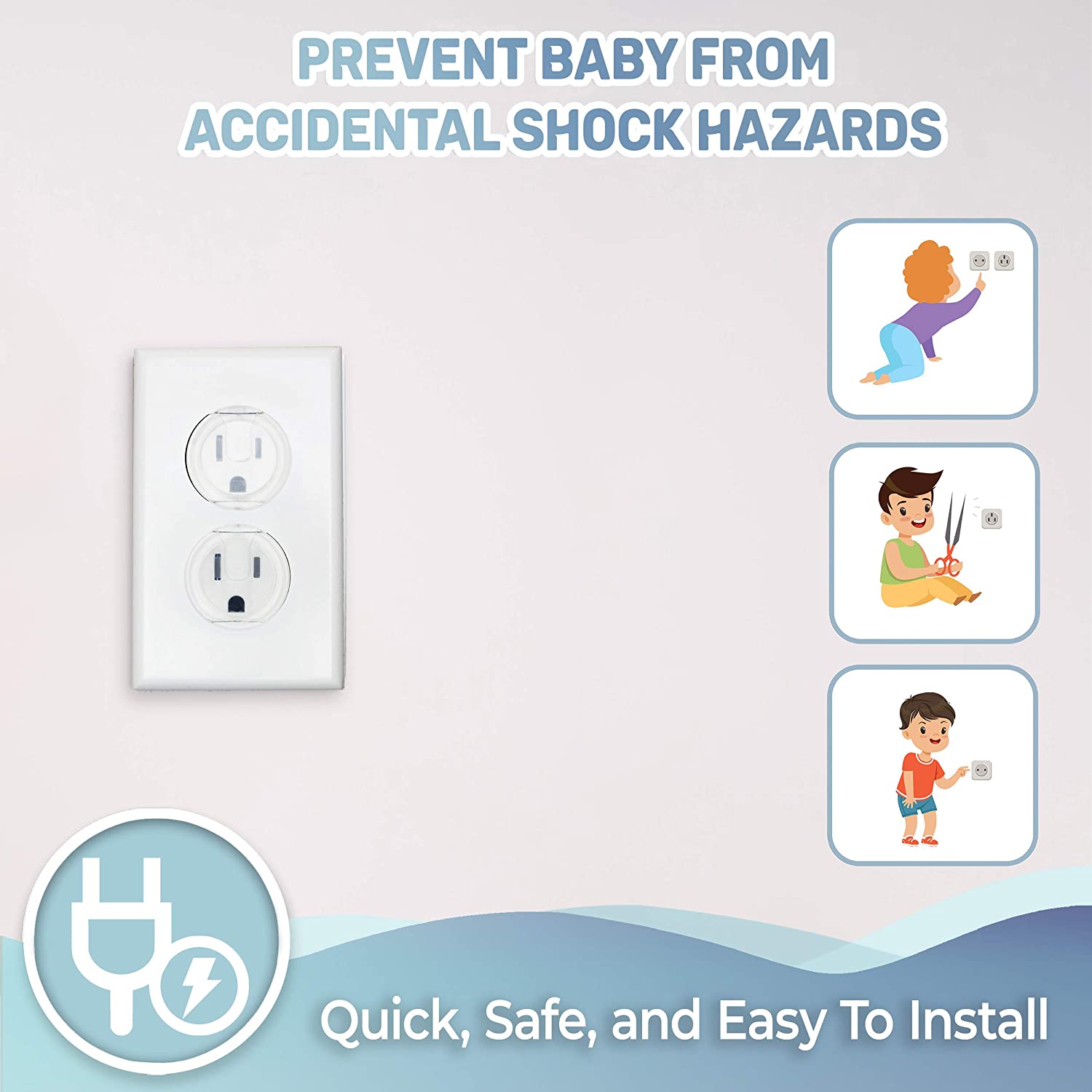 10 coperture per prese, protez - Outlet Cover Childproof recensione e prezzo