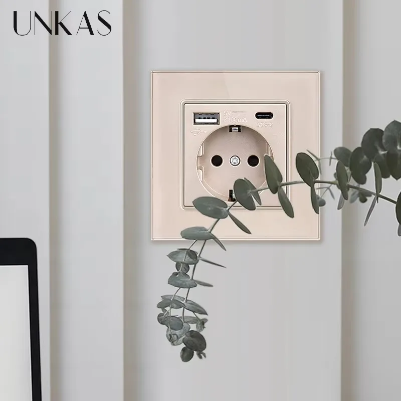 UNKAS Tipo-C USB Pannello in v - Outlet Cover Childproof recensione e prezzo