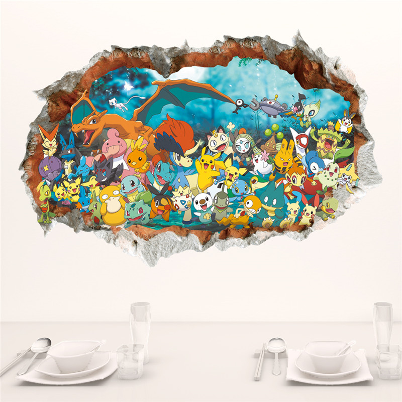 Cartoon pokragon Pikachu Wall  - Baby Nursery Wall Decals recensione e prezzo