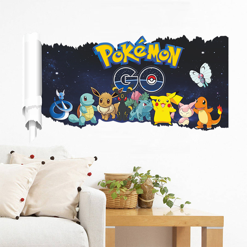 Cartoon pokragon Pikachu Wall  - Baby Nursery Wall Decals recensione e prezzo