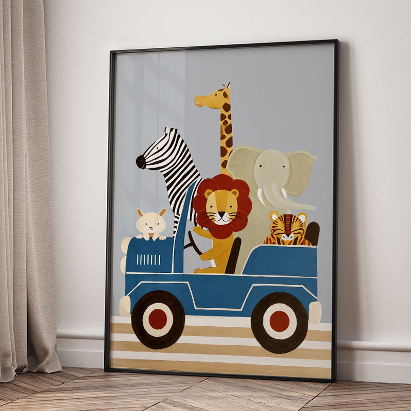 Divertenti Poster e Stampe su  - Animals Baby Nursery recensione e prezzo