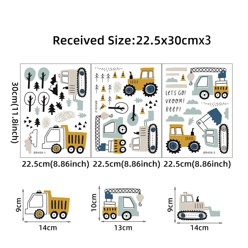 Auto carine disegnate a mano C - Baby Nursery Wall Decals recensione e prezzo