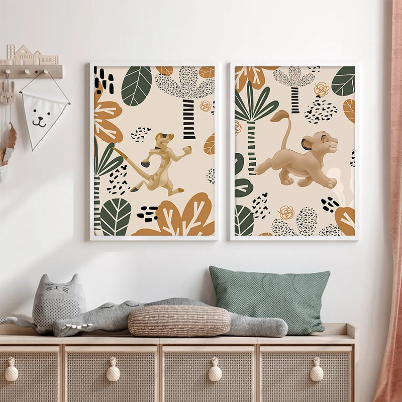 Kid Re Leone Boho Poster e sta - Baby Nursery Images recensione e prezzo