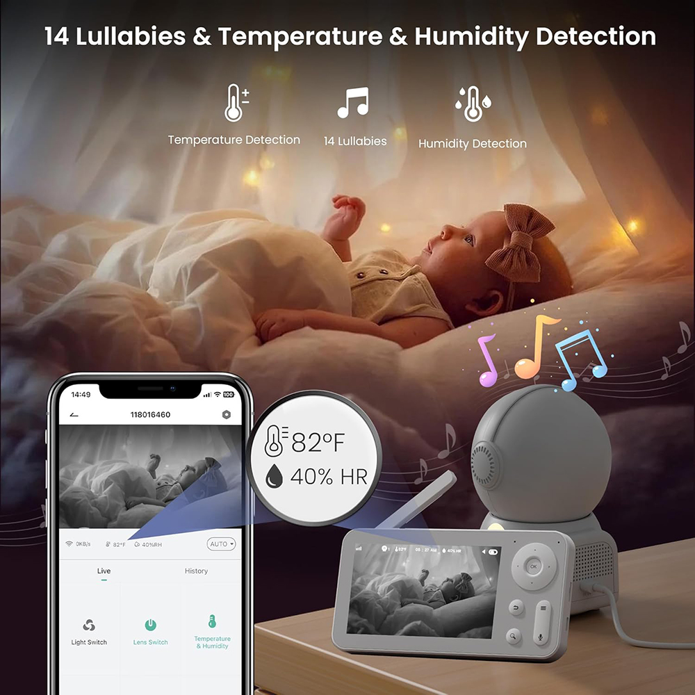 Baby monitor 2K con 2 telecame - Baby Nursery Images recensione e prezzo