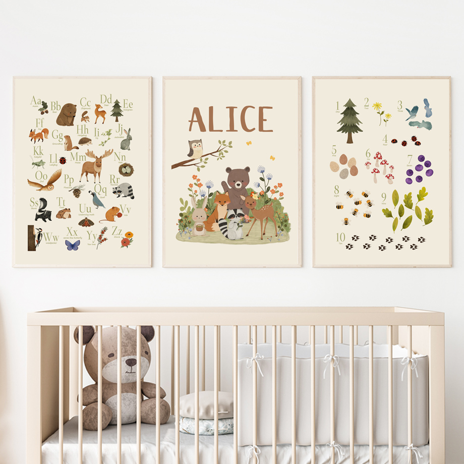 Quadro senza cornice con simpa - Animals Baby Nursery recensione e prezzo