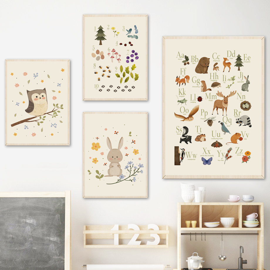 Quadro senza cornice con simpa - Animals Baby Nursery recensione e prezzo