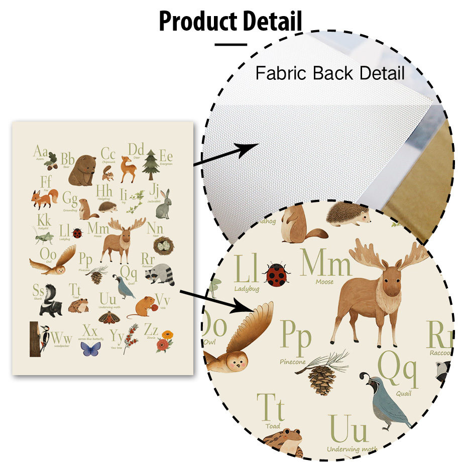 Quadro senza cornice con simpa - Animals Baby Nursery recensione e prezzo