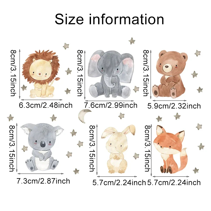 Set da 1/2/4/6 Adesivi Murali  - Baby Nursery Wall Decals recensione e prezzo