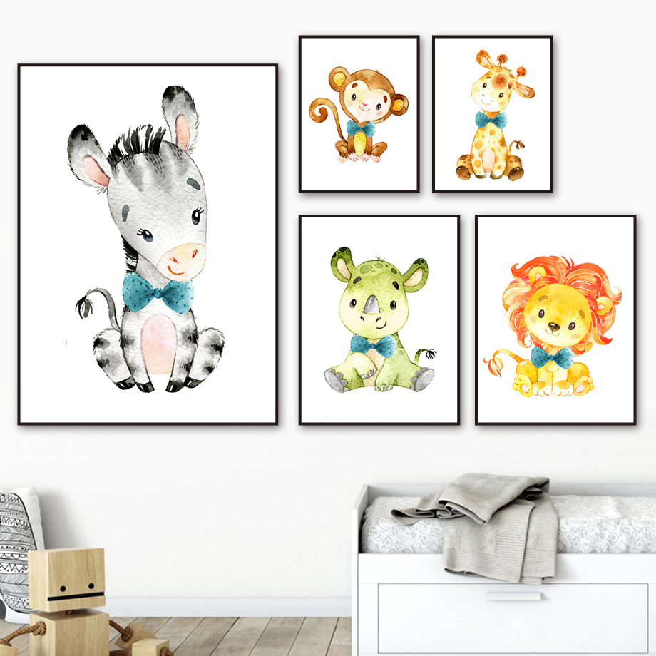 Wall Art Canvas Painting Carto - Baby Zebra Nursery recensione e prezzo