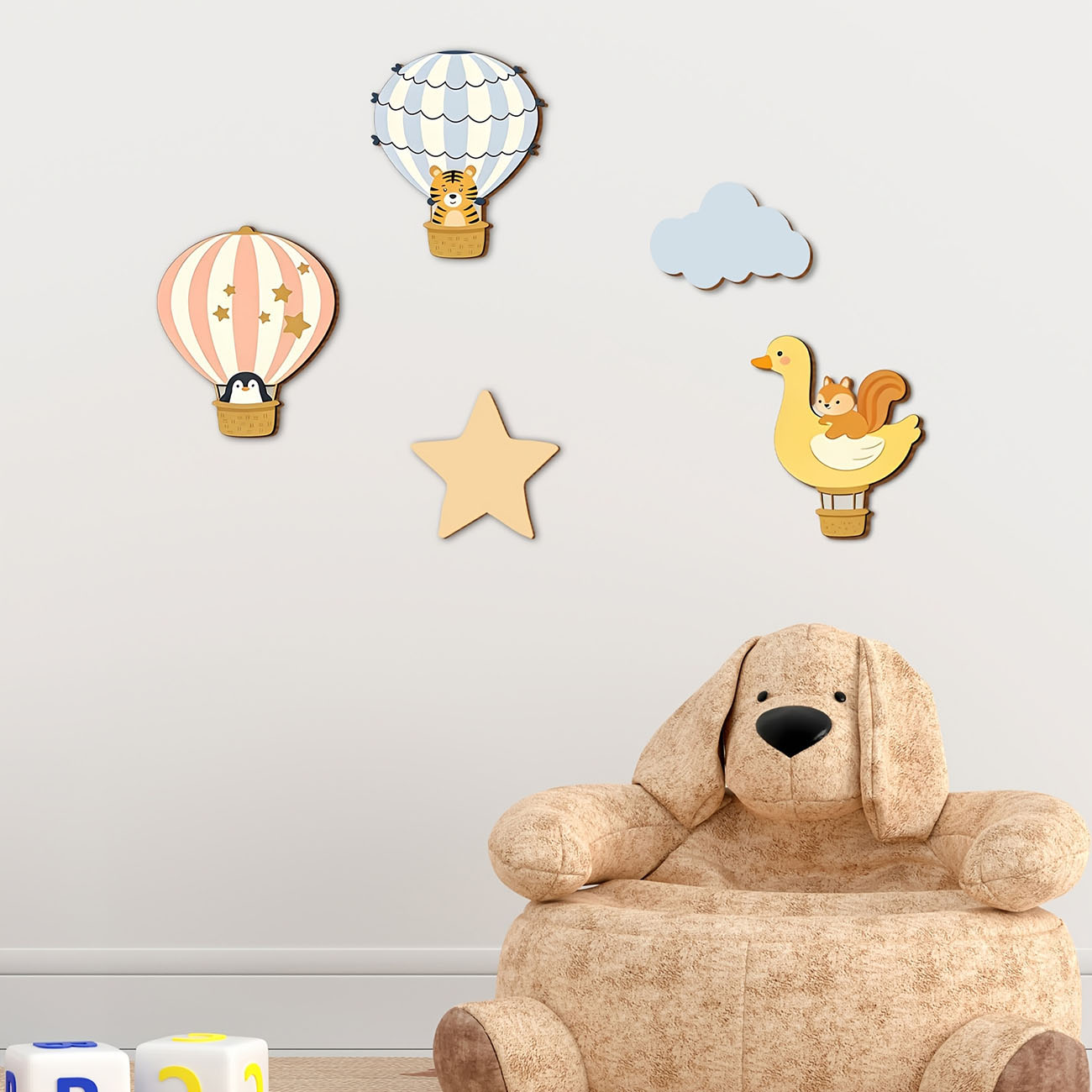 5 Pezzi Adesivi Murali in Legn - Wall Decal Nursery recensione e prezzo