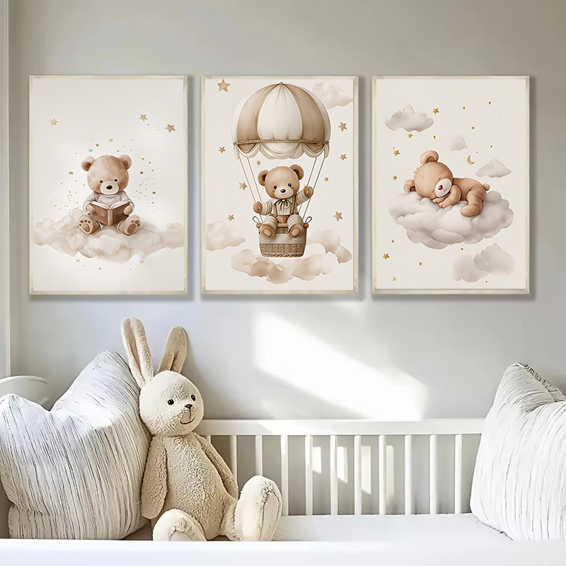 3 pz/set Bohemian Teddy Bear A - Animals Baby Nursery recensione e prezzo
