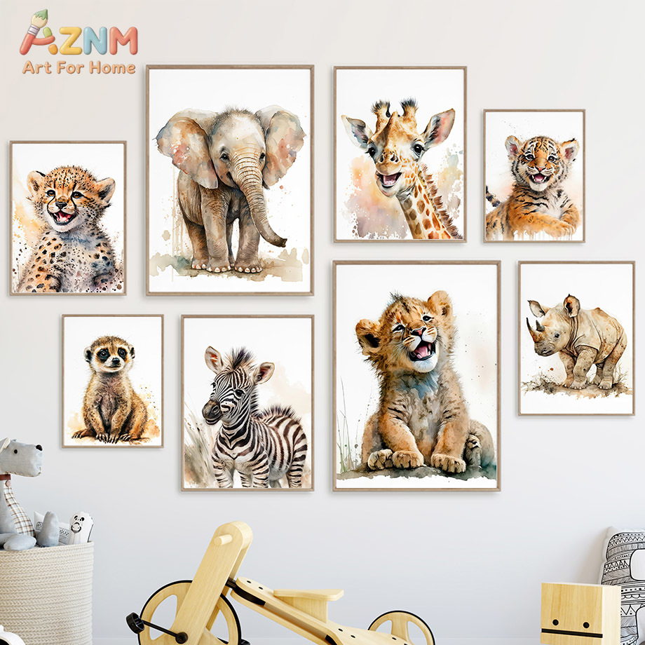 AZNm Quadro su tela con animal - Baby Zebra Nursery recensione e prezzo